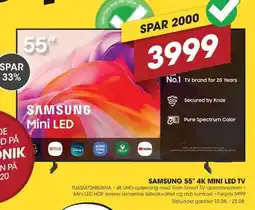 Punkt1 Samsung 55" 4k mini led tv tilbud