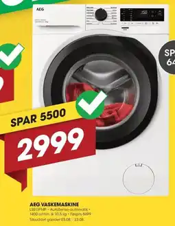 Punkt1 Aeg vaskemaskine tilbud