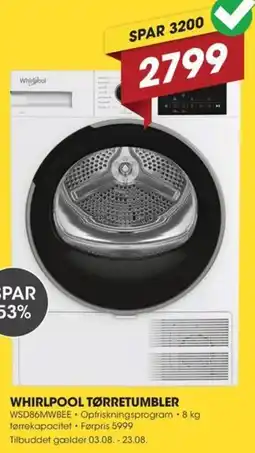 Punkt1 Whirlpool tørretumbler tilbud