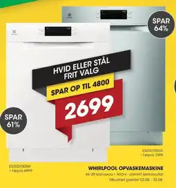 Punkt1 Whirlpool opvaskemaskine tilbud