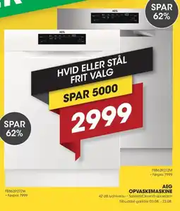 Punkt1 Aeg opvaskemaskine tilbud