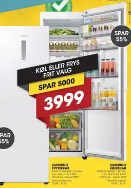 Punkt1 Samsung fryseskab tilbud