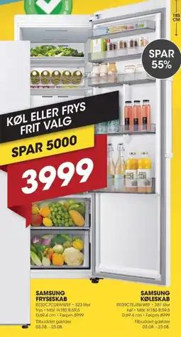 Punkt1 Samsung køleskab tilbud