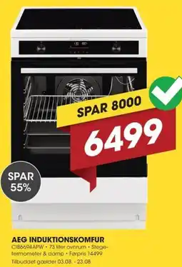 Punkt1 Aeg induktionskomfur tilbud