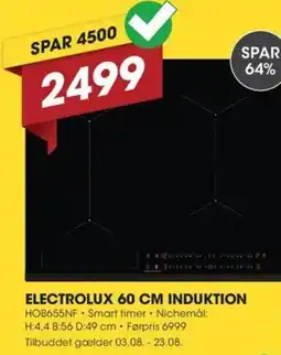 Punkt1 Electrolux 60 cm induktion tilbud