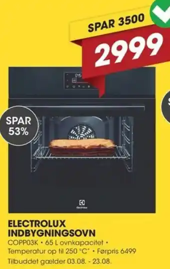 Electrolux indbygningsovn