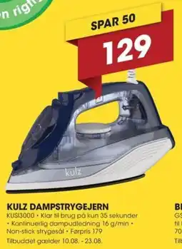 Punkt1 Kulz dampstrygejern tilbud