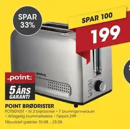 Punkt1 Point brødrister tilbud