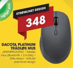 Punkt1 Dacotą platinum trådløs mus tilbud