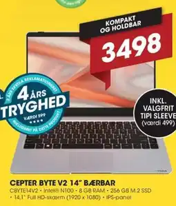Punkt1 Cepter byte v2 14" bærbar tilbud