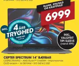 Punkt1 Cepter spectrum 14" bærbar tilbud