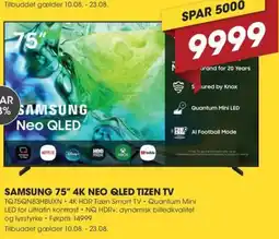 Punkt1 Samsung 75" 4k neo qled tizen tv tilbud
