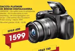 Punkt1 Dacota platinum 4k bridge digitalkamera tilbud