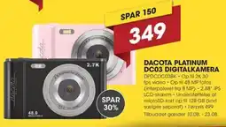 Punkt1 Dacota platinum dc03 digitalkamera tilbud