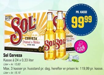 Otto Duborg Sol Cerveza tilbud
