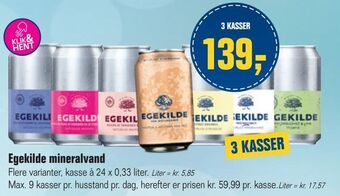 Otto Duborg Egekilde mineralvand tilbud