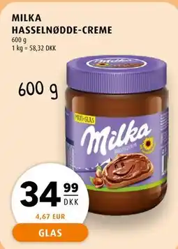 Scandinavian Park MILKA HASSELNØDDE-CREME tilbud