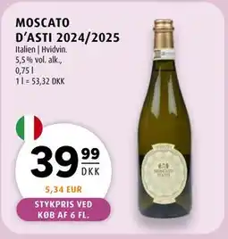 Scandinavian Park MOSCATO D’ASTI 2024/2025 tilbud