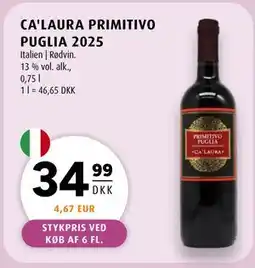 Scandinavian Park CA'LAURA PRIMITIVO PUGLIA 2025 tilbud