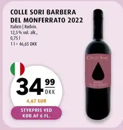 Scandinavian Park COLLE SORI BARBERA DEL MONFERRATO 2022 tilbud