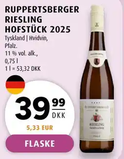 Scandinavian Park RUPPERTSBERGER RIESLING HOFSTÜCK 2025 tilbud