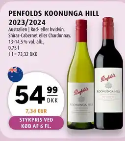 Scandinavian Park PENFOLDS KOONUNGA HILL 2023/2024 tilbud