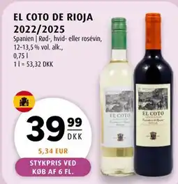 Scandinavian Park EL COTO DE RIOJA 2022/2025 tilbud