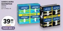 Scandinavian Park ALWAYS ULTRA QUATROPACK tilbud