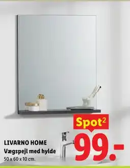 Lidl LIVARNO HOME Vægspejl med hylde tilbud