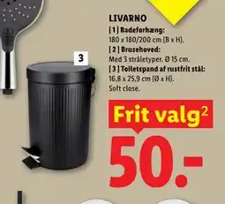 Lidl LIVARNO Toiletspand af rustfrit stål tilbud