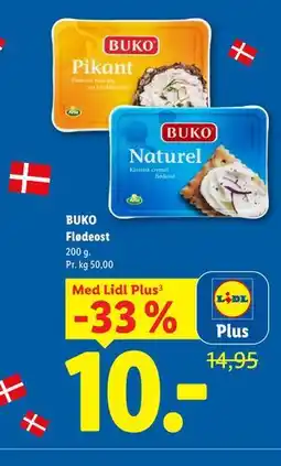 Lidl BUKO Flødeost, App-pris tilbud
