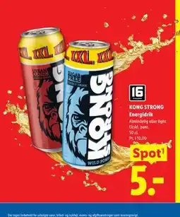 Lidl KONG STRONG Energidrik tilbud