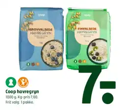 Coop 365 Coop havregryn tilbud