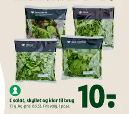 Coop 365 C salat, skyllet og klar til brug tilbud