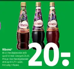 Coop 365 Ribena (færdigblandet drik) tilbud