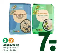 Coop 365 Coop havregryn tilbud