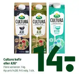 Coop 365 Cultura kefir eller A38 tilbud