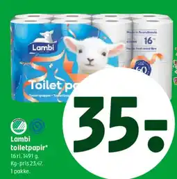 Coop 365 Lambi toiletpapir tilbud
