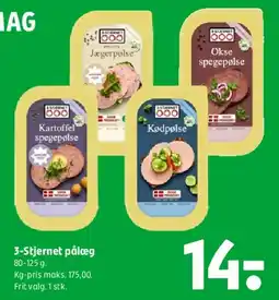 Coop 365 3-Stjernet pålæg tilbud