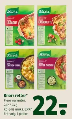 Coop 365 Knorr retter tilbud