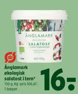 Coop 365 Änglamark økologisk salatost i tern tilbud