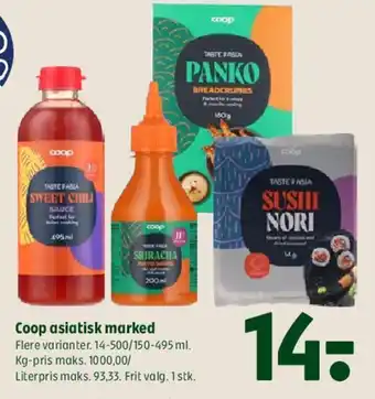 Coop 365 Coop asiatisk marked tilbud