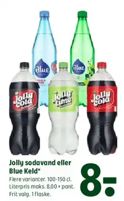 Coop 365 Jolly sodavand eller Blue Keld tilbud