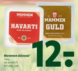 Coop 365 Mammen skiveost tilbud