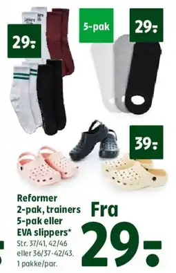 Coop 365 Sokker / EVA slippers / trainers tilbud