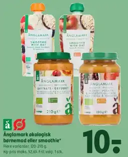 Coop 365 Änglamark økologisk børnemad eller smoothie tilbud
