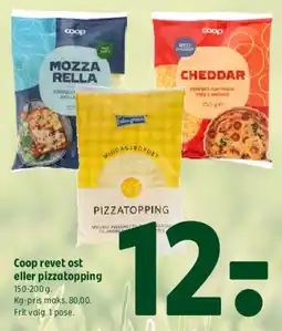 Coop 365 Coop revet ost eller pizzatopping tilbud