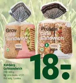 Coop 365 Kohberg Cafésandwich tilbud
