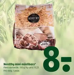 Coop 365 Nordthy mini müsli tilbud