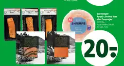 Coop 365 Varmrøget- Røget-, Gravad laks eller Coop rejer* tilbud